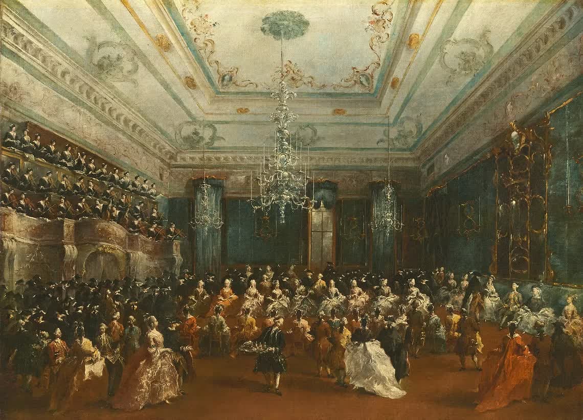 Francesco Guardi - Venezianisches Galakonzert, 1784