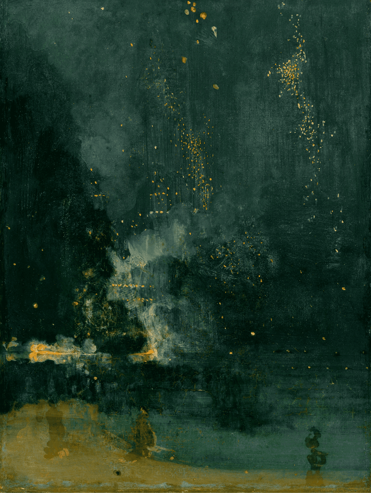 James McNeill Whistler - Nocturne in Black and Gold, the Falling Rocket