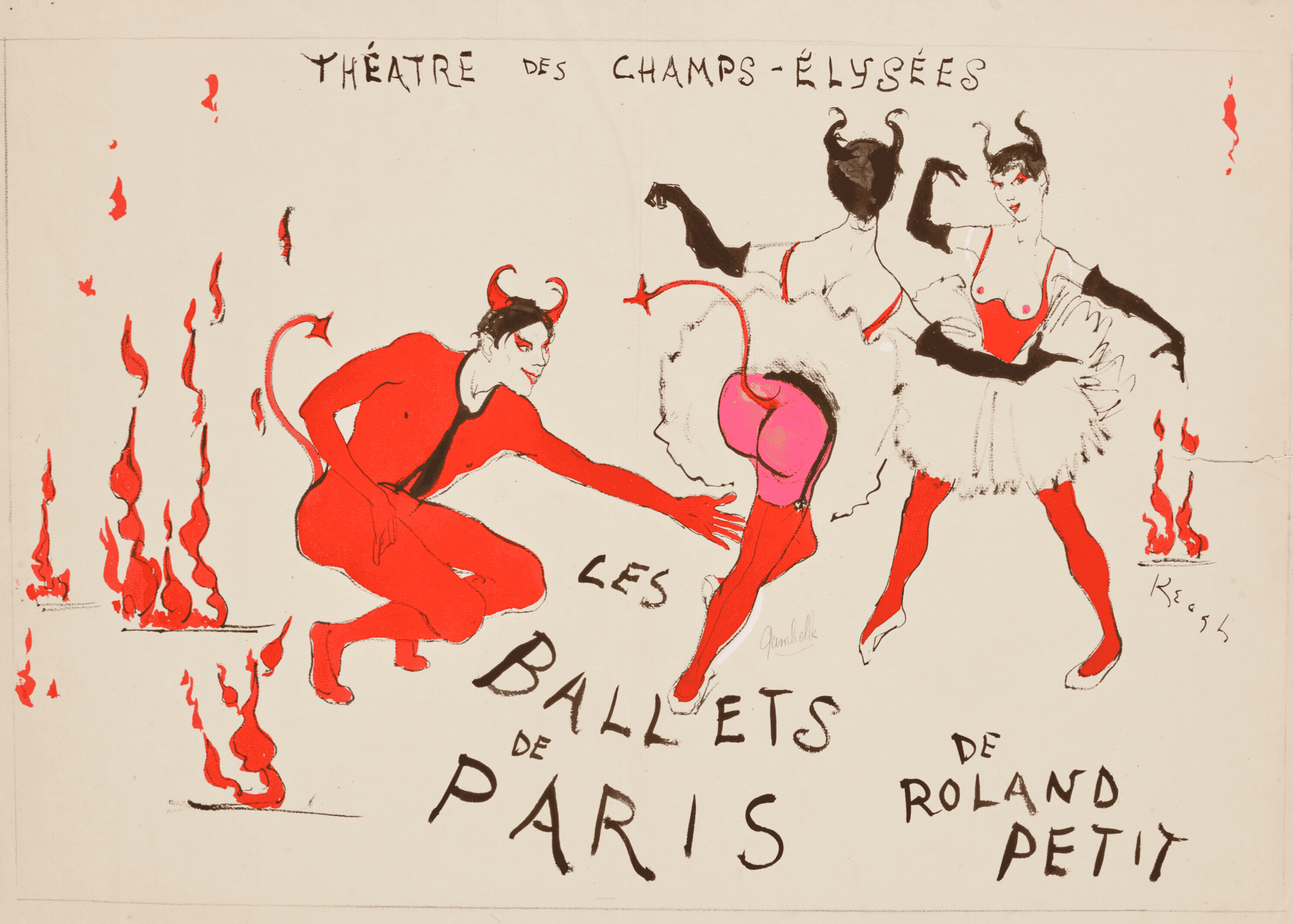Tom Keogh - Projets d'Affiche et de Costumes Pour "Les Belles Damnées"