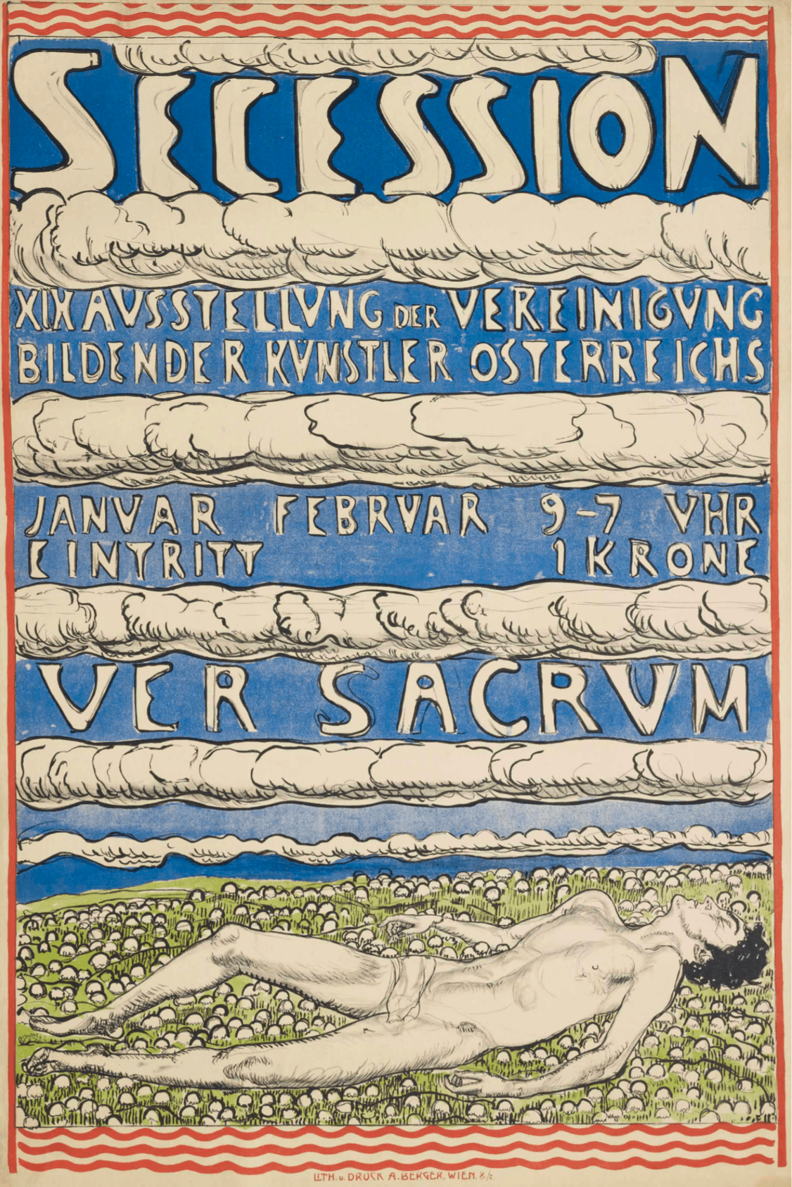 Plakat zur XIX. Ausstellung der Wiener Secession