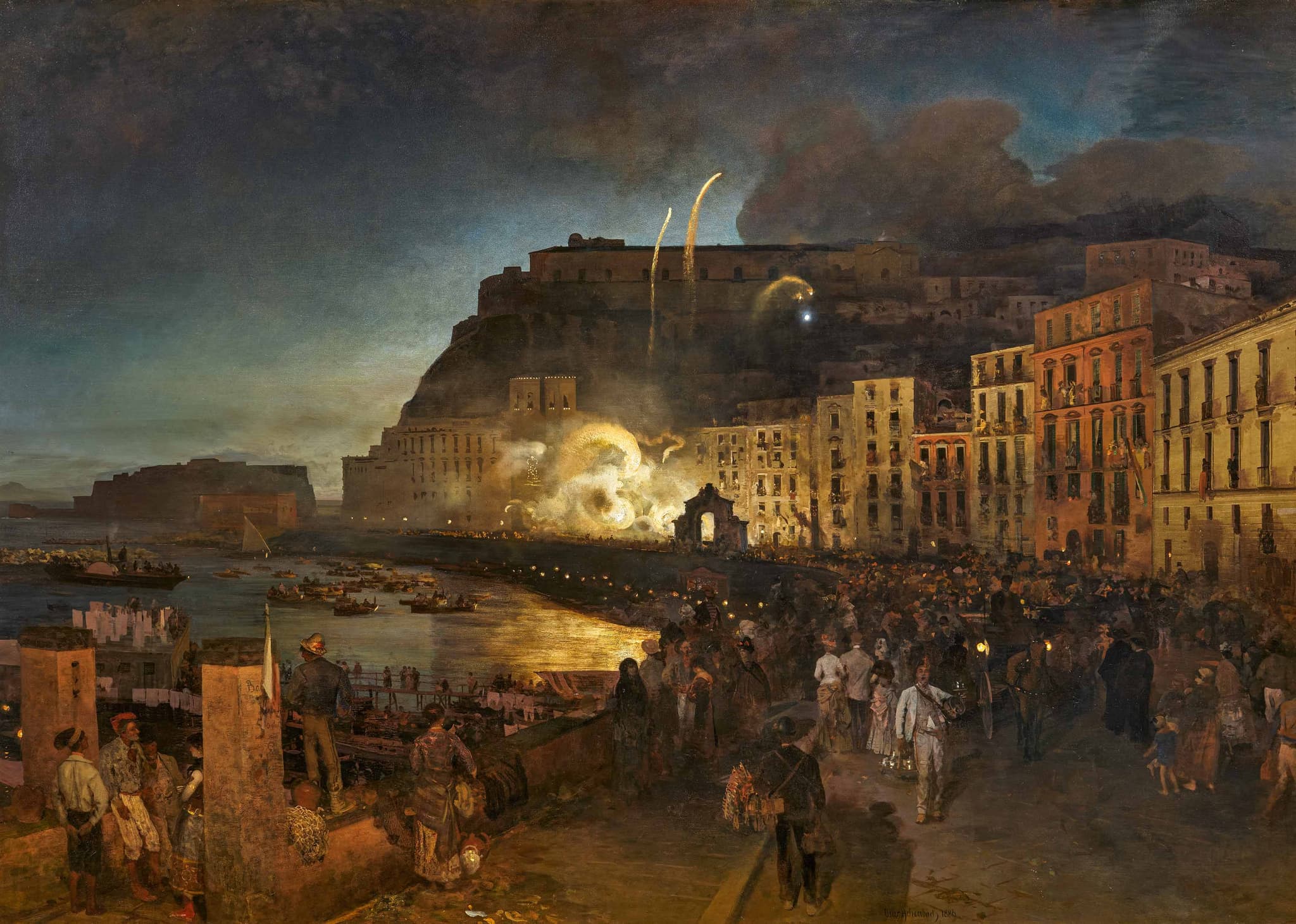 Fest der Santa Lucia in Neapel